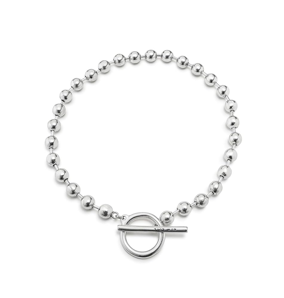 ふじお　ネクレス　UNO de50 UNOde50 ON/OFF Necklace, Sterling Silver-Plated, 17